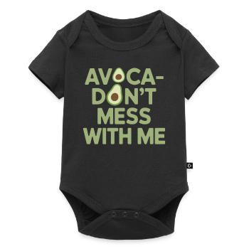 Avocado Vegan Vegetarian Humor - Baby Premium short-sleeve bodysuit - black - Front