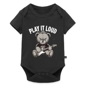 Heavy Metal Bear, Play It Loud: Music Lovers - Baby Premium short-sleeve bodysuit - black - Front