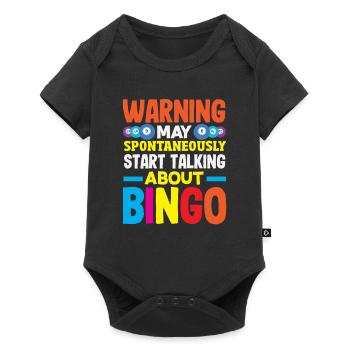Bingo Warning: Suddenly Talking About Bingo - Baby Premium short-sleeve bodysuit - black - Front