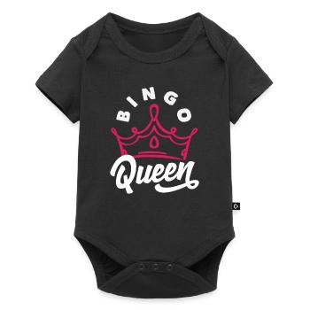 Couronne de joueur de Bingo Queen - Body à manches courtes Premium Bébé - noir - Devant
