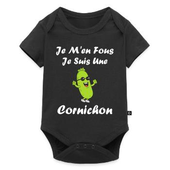 Humour Cornichon - Body à manches courtes Premium Bébé - noir - Devant
