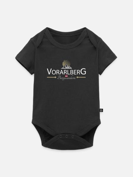 Vorarlberg Bergwandern - Baby Premium Kurzarmbody - Schwarz