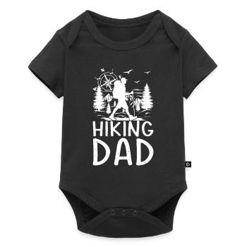 Hiking Dad Hiking Lover Mountain Hiking Daddy - Baby Premium short-sleeve bodysuit - black - Front