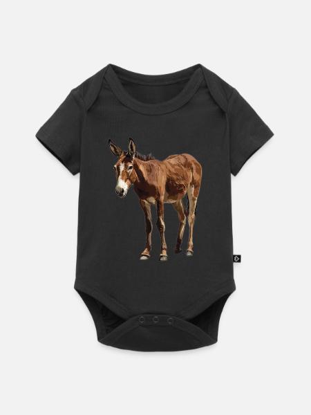 Maultiere Maultier - Baby Premium Kurzarmbody - Schwarz