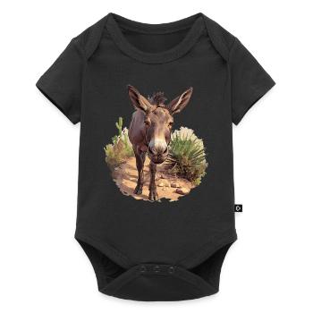 Mules Mule - Baby Premium short-sleeve bodysuit - black - Front