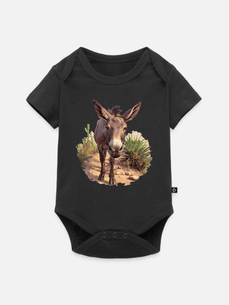 Maultiere Maultier - Baby Premium Kurzarmbody - Schwarz