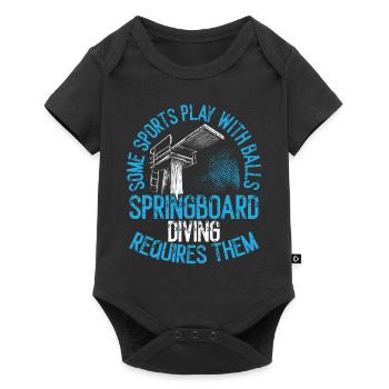 Springboard Diving Diving Diving Divers - Baby Premium short-sleeve bodysuit - black - Front