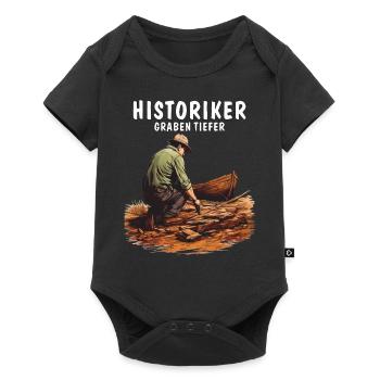LES HISTORIENS CREUSENT PLUS PROFONDÉMENT - Body à manches courtes Premium Bébé - noir - Devant