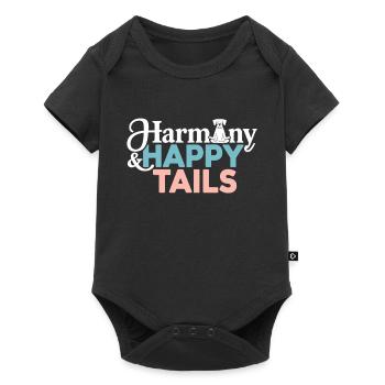Doga Dog Yoga Pet Wellness Mindful Stretching - Baby Premium short-sleeve bodysuit - black - Front