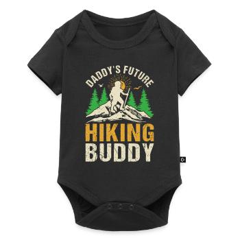 Daddy's Future Hiking Buddy - Outdoor Hiking Kids - Baby Premium short-sleeve bodysuit - black - Front
