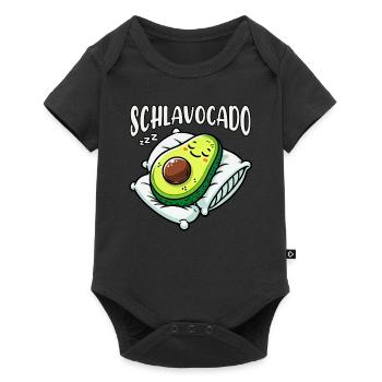Schlavocado Avocado Sleep Lover Kawaii Avocado - Baby Premium short-sleeve bodysuit - black - Front