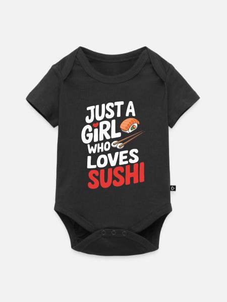 Sushi - Baby Premium Kurzarmbody - Schwarz
