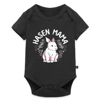 Mom Bunny Mother's Day Gift Easter Bunny Mom - Baby Premium short-sleeve bodysuit - black - Front