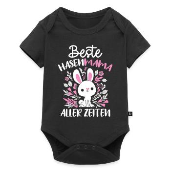 Best Bunny Mom Ever Bunny Rabbit Easter - Baby Premium short-sleeve bodysuit - black - Front