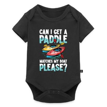 Kann Ich Ein Paddel Für Mein Boot Haben Bitte? - Baby Premium Kurzarmbody - Schwarz - Vorne