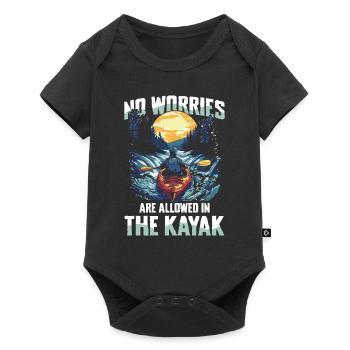 No worries allowed in the kayak: discover the - Baby Premium short-sleeve bodysuit - black - Front