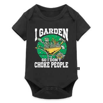 Jardinage Horticulture Jardinier - Body à manches courtes Premium Bébé - noir - Devant