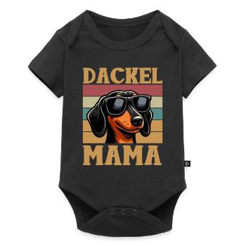 Dachshund Mom Mother's Day Maternity Mom Parent - Baby Premium short-sleeve bodysuit - black - Front