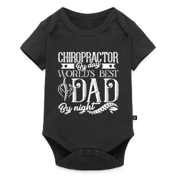 Chiropractor Chiropractor Dad - Baby Premium short-sleeve bodysuit - black - Front
