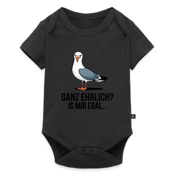 Seagull, je m’en fiche - honnêtement ? Motif amusant - Body à manches courtes Premium Bébé - noir - Devant