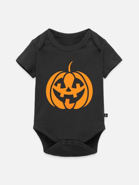 pumpkin - Baby Premium short-sleeve bodysuit - black