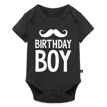 Birthday Boy – Anniversaire avec une moustache - Body à manches courtes Premium Bébé - noir - Devant