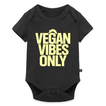 Vegan Vibes Only : Inspirer la vie végétalienne - Body à manches courtes Premium Bébé - noir - Devant
