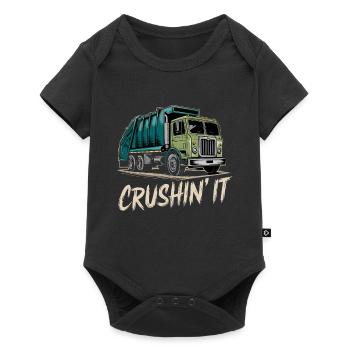 Camion d’éboueur Crushin' It Style - Body à manches courtes Premium Bébé - noir - Devant