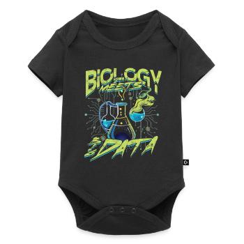 La biologie bioinformaticienne rencontre le Big Data - Body à manches courtes Premium Bébé - noir - Devant