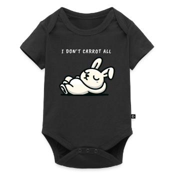 Je ne carotte pas tout lapin détendu - Body à manches courtes Premium Bébé - noir - Devant