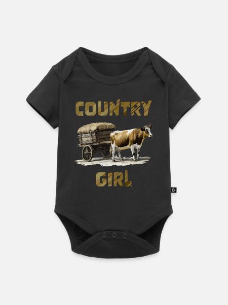 KUH WAGEN - Baby Premium Kurzarmbody - Schwarz