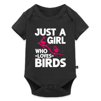 Bird Watching Cute Bird Lover - Baby Premium short-sleeve bodysuit - black - Front