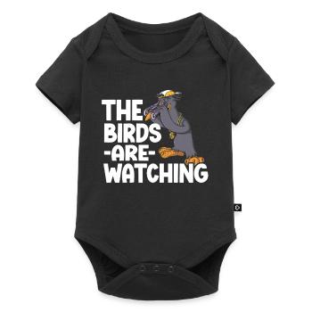 Bird Watching Cute Bird Lover - Baby Premium short-sleeve bodysuit - black - Front