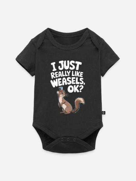Wiesel - Baby Premium Kurzarmbody - Schwarz