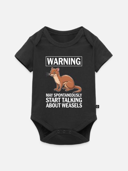 Wiesel - Baby Premium Kurzarmbody - Schwarz