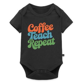 Coffee Instructor Répéter la routine quotidienne - Body à manches courtes Premium Bébé - noir - Devant