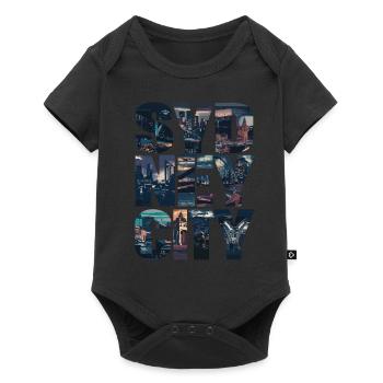 Sydney Skyline City Panorama Oeuvre Moderne - Body à manches courtes Premium Bébé - noir - Devant