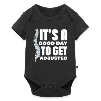 It s a good day to get adjusted Design for a - Baby Premium short-sleeve bodysuit - black - Front