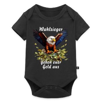 Wahlsieger geben euer Geld aus - Baby Premium Kurzarmbody - Schwarz - Vorne