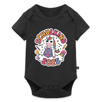 Écolier 2025 Inscription à l’école Retour à l’école - Body à manches courtes Premium Bébé - noir - Devant