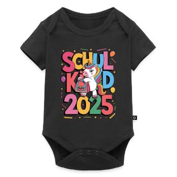Écolier 2025 Inscription à l’école Retour à l’école - Body à manches courtes Premium Bébé - noir - Devant