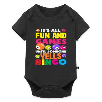 Bingo player fun and play until someone calls bingo - Baby Premium short-sleeve bodysuit - black - Front