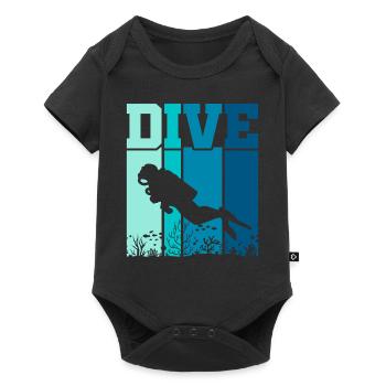 Dive Scuba Diving Funny Scuba Diver - Baby Premium short-sleeve bodysuit - black - Front