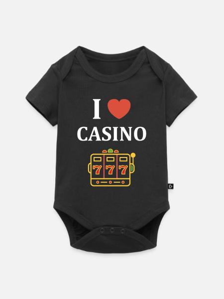 Kasino - Baby Premium Kurzarmbody - Schwarz