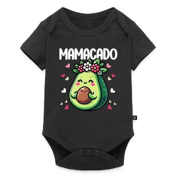 Mamacado Avocado Liebhaberin Muttertag - Baby Premium Kurzarmbody - Schwarz - Vorne