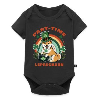 Part-time Leprechaun St. Patrick's Day - Baby Premium short-sleeve bodysuit - black - Front