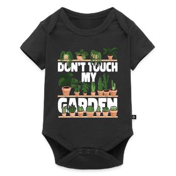 Plant Lover Gardening Don't Touch - Baby Premium Kurzarmbody - Schwarz - Vorne