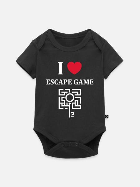Fluchtspiel - Baby Premium Kurzarmbody - Schwarz