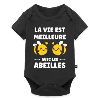 Abeille - Body à manches courtes Premium Bébé - noir - Devant