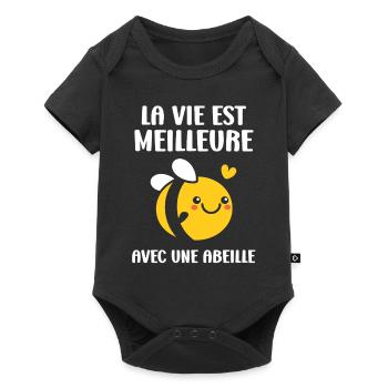 Abeille - Body à manches courtes Premium Bébé - noir - Devant